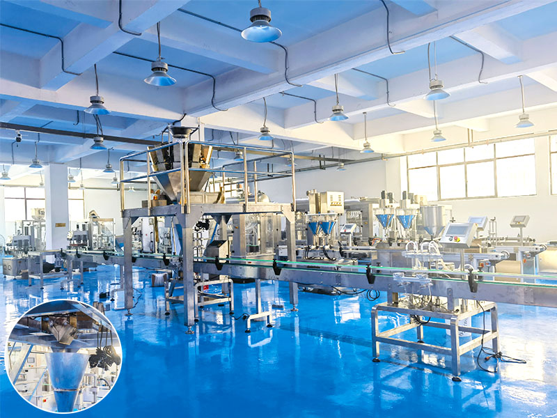 武漢組合秤顆粒灌裝機加工流水線