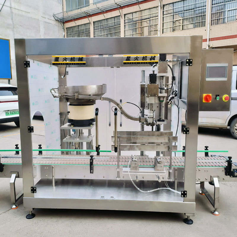 武漢大桶抓式擰蓋機-化工桶自動旋蓋機